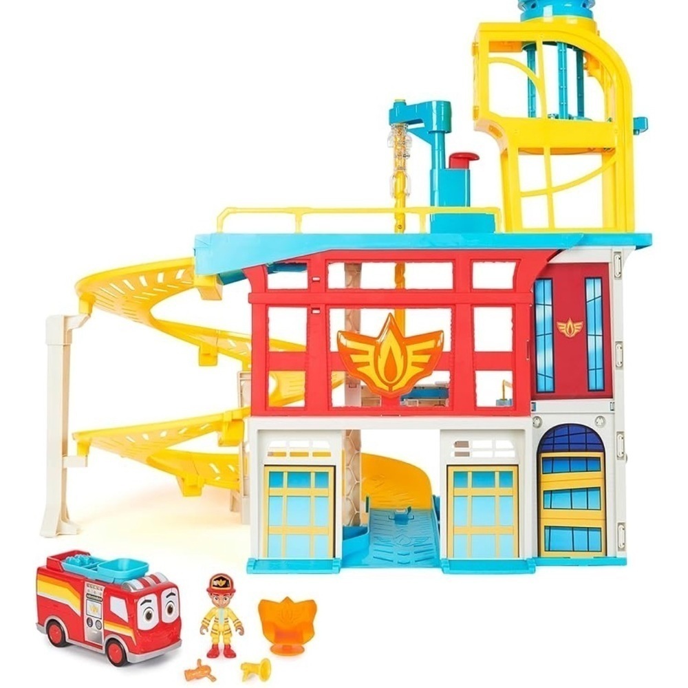 Disney Junior Firebuds Headquarters Play Set Kids Fire Station Firefighter Toy